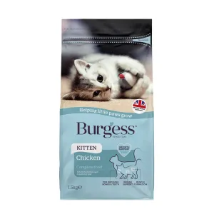 20% OFF/BUNDLE DEAL: Burgess Kitten Chicken Dry Cat Food 1.5kg cat general supplies cat toys cat grooming cat food cat litter