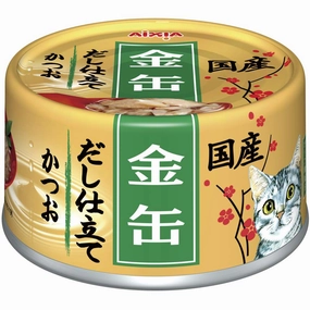 20% OFF: Aixia Kin-Can Dashi Skipjack Tuna With Skipjack Tuna Stock Canned Cat Food 60g cat food cans soft cat food high protein cat food natural cat food senior cat food