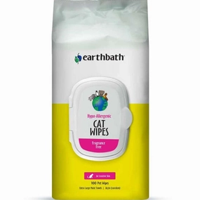20% OFF: Earthbath Hypo-Allergenic Cat Wipes 100pc pet health pet wellness pet pain relief pet probiotic pet calming