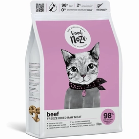 20% OFF: Good Noze NZ Beef Freeze-Dried Cat Food 350g cat general supplies cat toys cat grooming cat food cat litter