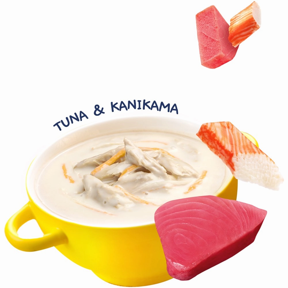 20% OFF: Moochie Creamy Broths With Tuna & Kanikama Grain-Free Pouch Cat Food 40g x 16