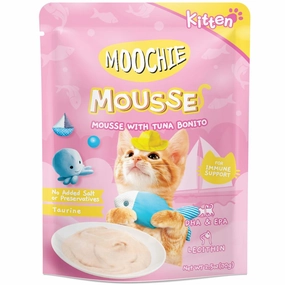 20% OFF: Moochie Mousse With Tuna Bonito Kitten Pouch Cat Food 70g x 12 dog travel bag car seat cover pet carrier for car training leash dog training whistle