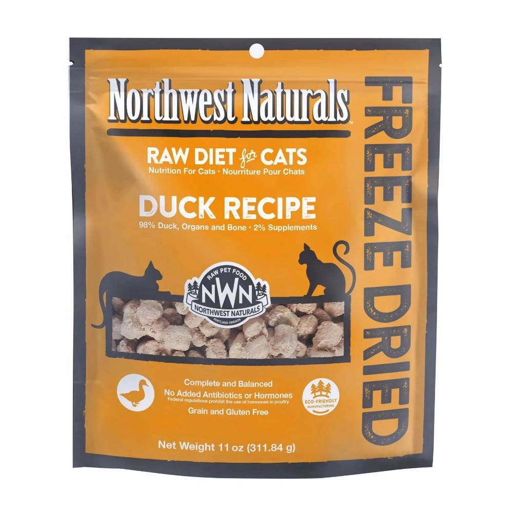 20% OFF: Northwest Naturals Duck Freeze Dried Raw Nibbles For Cats 11oz cat general supplies cat toys cat grooming cat food cat litter