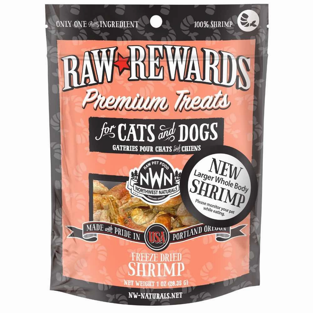 20% OFF: Northwest Naturals Raw Rewards Shrimp Freeze-Dried Dog & Cat Premium Treats 1oz cat general supplies cat toys cat grooming cat food cat litter