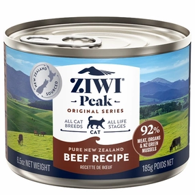 20% OFF: Ziwi Peak Beef Grain-Free Canned Cat Food 185g cat food cans soft cat food high protein cat food natural cat food senior cat food
