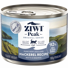 20% OFF: Ziwi Peak Mackerel Grain-Free Canned Cat Food 185g cat food cans soft cat food high protein cat food natural cat food senior cat food