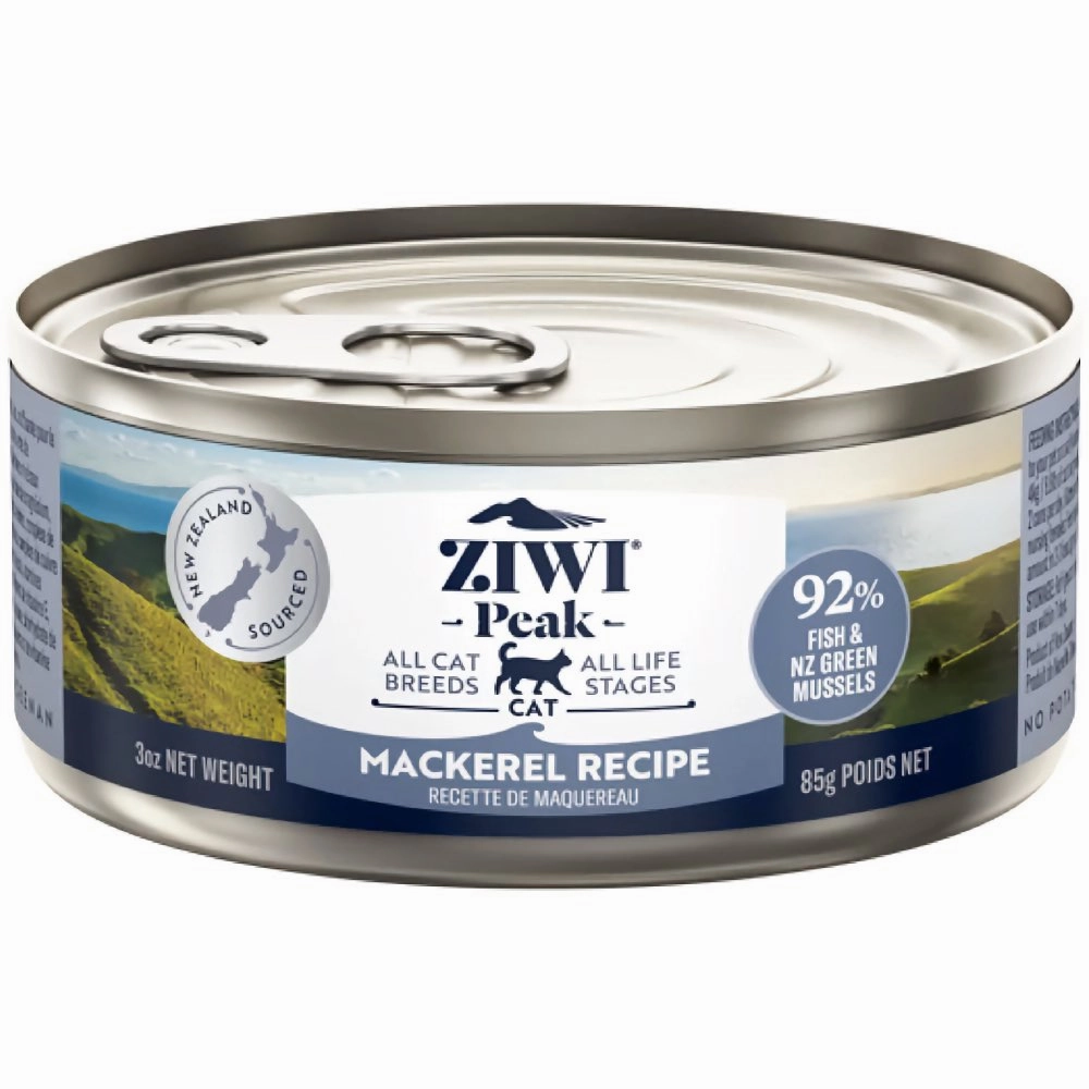 20% OFF: Ziwi Peak Mackerel Grain-Free Canned Cat Food 85g cat food cans soft cat food high protein cat food natural cat food senior cat food