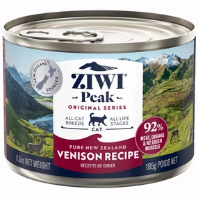 20% OFF: Ziwi Peak Venison Grain-Free Canned Cat Food 185g cat food cans soft cat food high protein cat food natural cat food senior cat food