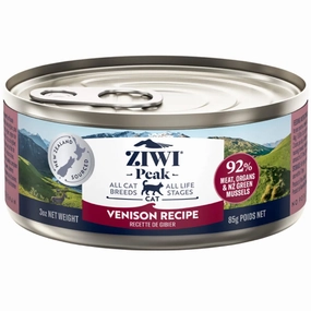 20% OFF: Ziwi Peak Venison Grain-Free Canned Cat Food 85g cat food cans soft cat food high protein cat food natural cat food senior cat food