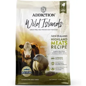 25% OFF: Addiction Wild Islands Highland Meats Lamb & Beef Grain Free Dry Dog Food freeze dried dog treats dog freeze snacks raw dog treat dehydrated dog food meat dog snack