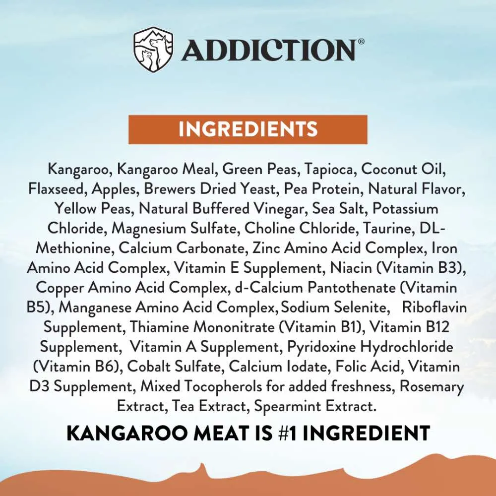 25% OFF: Addiction Wild Kangaroo & Apples Grain Free Dry Dog Food
