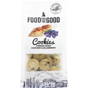 25% OFF: Food For The Good Chicken & Blueberry Cookies Freeze-Dried Treats For Cats & Dogs 70g dog grooming shampoo collar crate feeding supplies