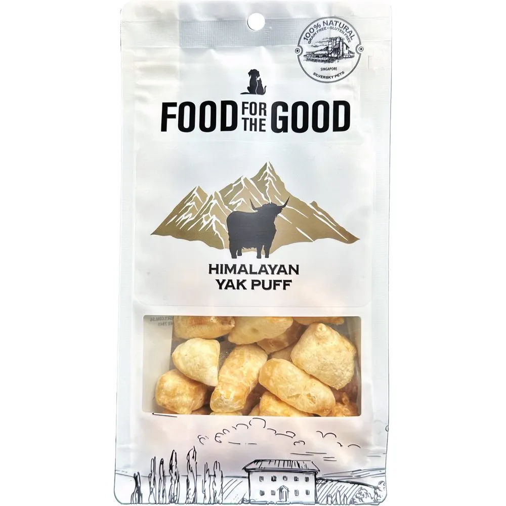 25% OFF: Food For The Good Himalayan Yak Puff Grain-Free Dog Treats 65g dog grooming shampoo collar crate feeding supplies