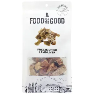 25% OFF: Food For The Good Lamb Liver Freeze-Dried Treats For Cats & Dogs 70g dog grooming shampoo collar crate feeding supplies