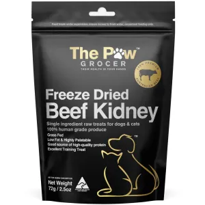 25% OFF: The Paw Grocer Beef Kidney Freeze-Dried Treats For Cats & Dogs 72g dog grooming shampoo collar crate feeding supplies