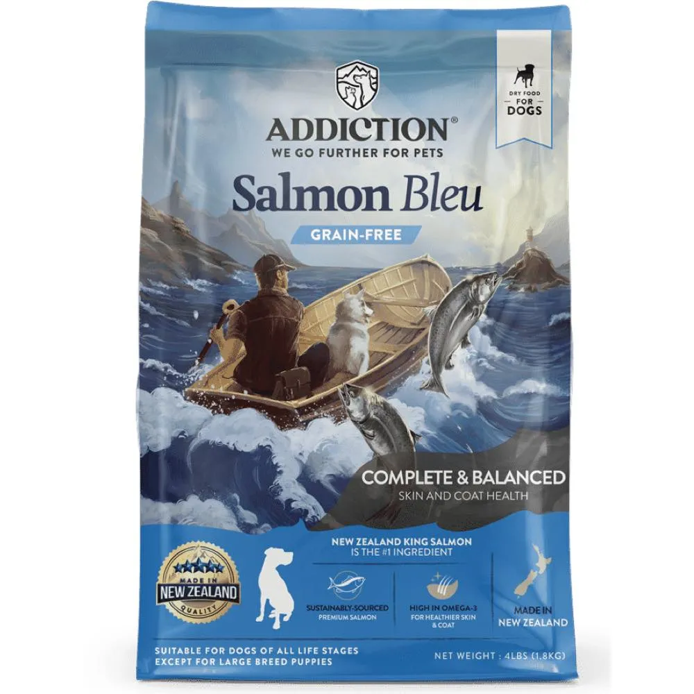 25% OFF/BUNDLE DEAL: Addiction Salmon Bleu Grain-Free Dry Dog Food freeze dried dog treats dog freeze snacks raw dog treat dehydrated dog food meat dog snack