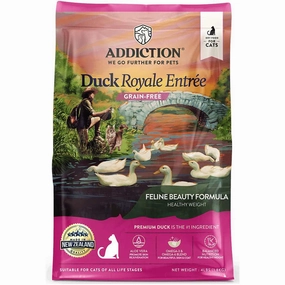 25% OFF   FREE CANNED FOOD/SCOOP: Addiction Duck Royale Grain-Free Dry Cat Food dry cat food cat treats grain free cat food kitten treats cat dental treats