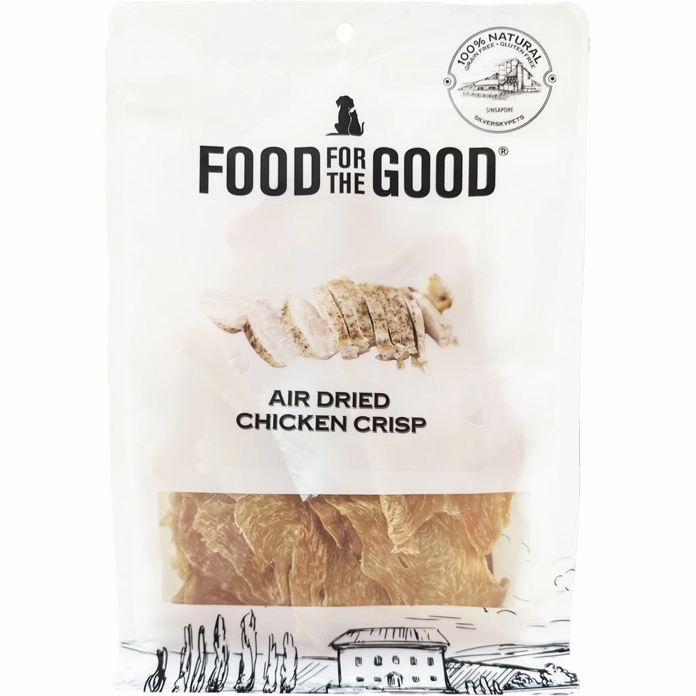 25% OFF: Food For The Good Chicken Crisp Air-Dried Treats For Cats & Dogs 170g dry cat food cat treats grain free cat food kitten treats cat dental treats