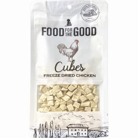25% OFF: Food For The Good Chicken Cubes Freeze-Dried Treats For Cats & Dogs 80g dry cat food cat treats grain free cat food kitten treats cat dental treats