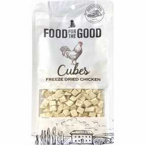 25% OFF: Food For The Good Chicken Cubes Freeze-Dried Treats For Cats & Dogs 80g dog chew toys dog dental chews durable chew toys puppy chew toy bone chew