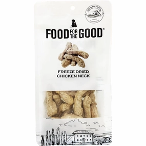 25% OFF: Food For The Good Chicken Neck Freeze-Dried Treats For Cats & Dogs 70g dry cat food cat treats grain free cat food kitten treats cat dental treats