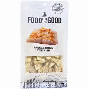 25% OFF: Food For The Good Cod Fish Freeze-Dried Treats For Cats & Dogs 50g dog chew toys dog dental chews durable chew toys puppy chew toy bone chew