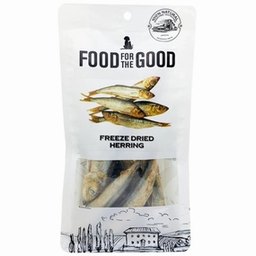 25% OFF: Food For The Good Herring Freeze-Dried Treats For Cats & Dogs 50g dry cat food cat treats grain free cat food kitten treats cat dental treats