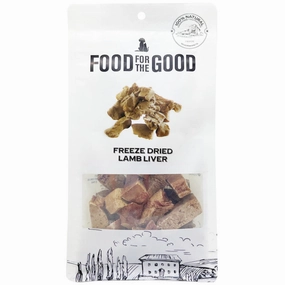 25% OFF: Food For The Good Lamb Liver Freeze-Dried Treats For Cats & Dogs 70g dry cat food cat treats grain free cat food kitten treats cat dental treats