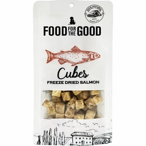 25% OFF: Food For The Good Salmon Cubes Freeze-Dried Treats For Cats & Dogs 70g dog chew toys dog dental chews durable chew toys puppy chew toy bone chew