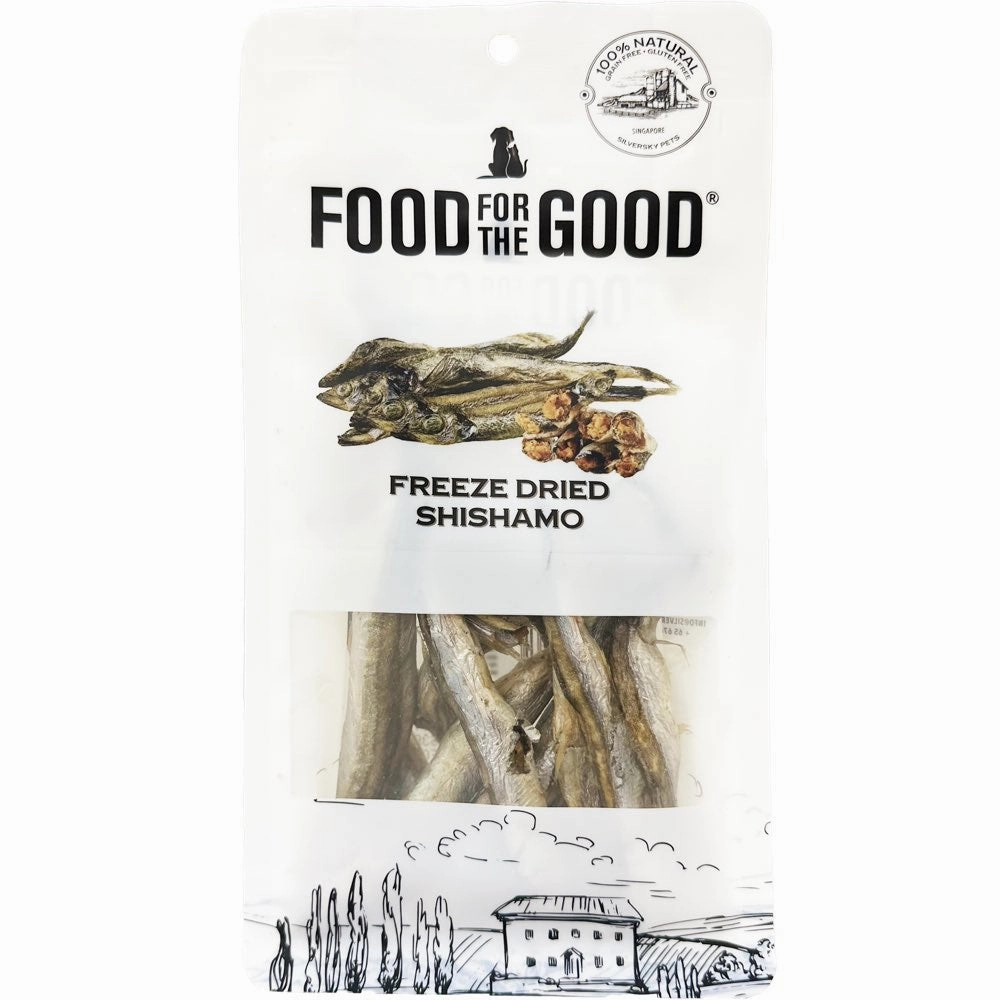 25% OFF: Food For The Good Shishamo Freeze-Dried Treats For Cats & Dogs 50g dog chew toys dog dental chews durable chew toys puppy chew toy bone chew
