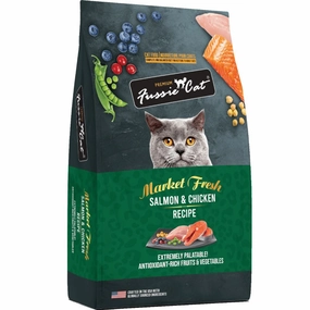 25% OFF: Fussie Cat Market Fresh Salmon & Chicken Recipe Grain-Free Dry Cat Food pet health pet wellness pet pain relief pet probiotic pet calming