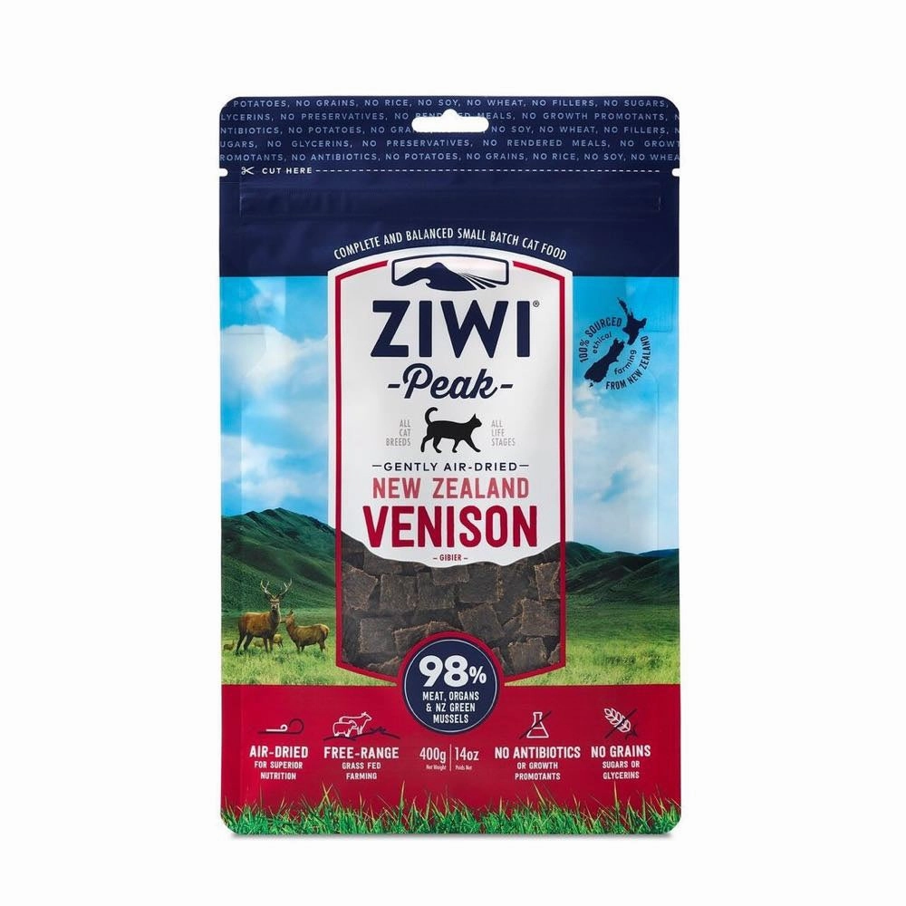25% OFF: Ziwi Peak Air-Dried Venison Cat Food 400g dry cat food cat treats grain free cat food kitten treats cat dental treats