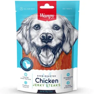 3 FOR $10.50: Wanpy Oven-Roasted Chicken Jerky Steaks Dog Treats 100g fly trap horse fly spray poultry fly control fly repellent farm fly solution