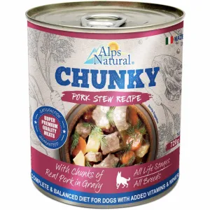 30% OFF: Alps Natural Chunky Pork Stew Recipe Canned Dog Food 720g canned dog food wet dog food grain free dog food dog food with gravy beef dog food