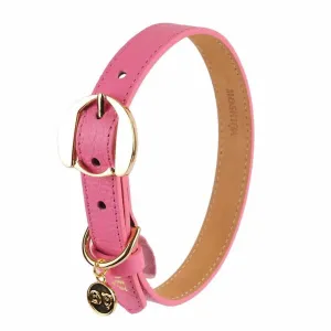 30% OFF: Moshiqa Hachiko Leather Dog Collar (Pink) puppy food dog jerky treats dog dental treats dog chicken strips organic dog food