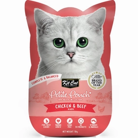 30% OFF: Kit Cat Petite Pouch Chicken & Beef In Aspic Grain-Free Pouch Cat Food 70g x 12 dog travel bag car seat cover pet carrier for car training leash dog training whistle
