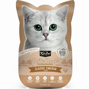 30% OFF: Kit Cat Petite Pouch Classic Chicken In Aspic Grain-Free Pouch Cat Food 70g x 12 dry cat food cat treats grain free cat food kitten treats cat dental treats