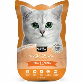30% OFF: Kit Cat Petite Pouch Tuna & Salmon In Aspic Grain-Free Pouch Cat Food 70g x 12 dog travel bag car seat cover pet carrier for car training leash dog training whistle