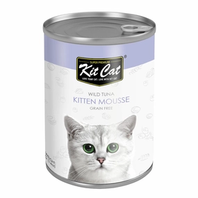 30% OFF: Kit Cat Tuna Kitten Mousse Grain Free Canned Cat Food 400g cat snacks catnip treats healthy cat food cat reward treats low calorie cat food