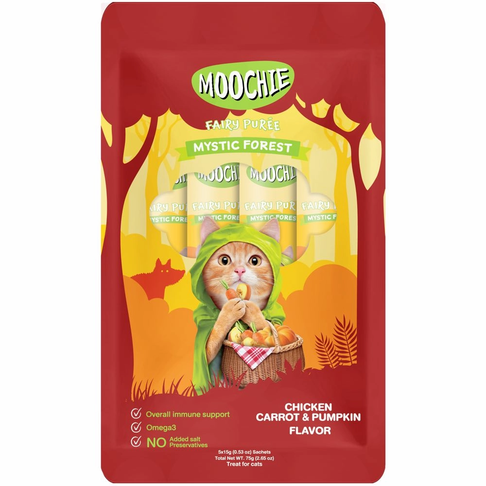 30% OFF: Moochie Fairy Puree Chicken, Carrot & Pumpkin Liquid Cat Treats dog chew toys dog dental chews durable chew toys puppy chew toy bone chew