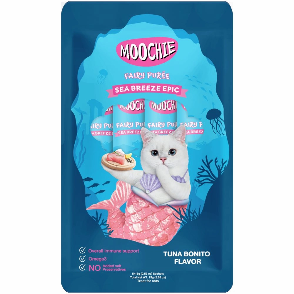 30% OFF: Moochie Fairy Puree Tuna Bonito Liquid Cat Treats dry cat food cat treats grain free cat food kitten treats cat dental treats