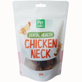 30% OFF: PetCubes Chicken Neck Grain-Free Treats For Cats & Dogs 100g dry cat food cat treats grain free cat food kitten treats cat dental treats