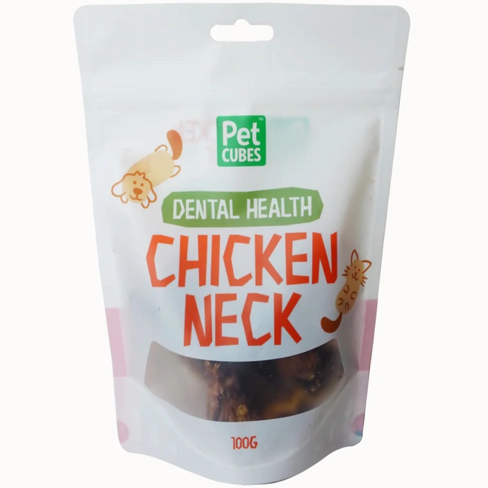 30% OFF: PetCubes Chicken Neck Grain-Free Treats For Cats & Dogs 100g dry cat food cat treats grain free cat food kitten treats cat dental treats