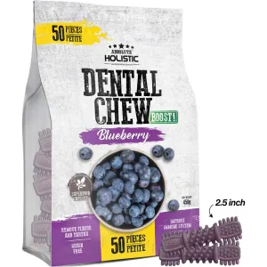 34% OFF: Absolute Holistic Boost Blueberry Petite Grain-Free Dental Dog Chews 50pc no pull dog harness nylon dog leash dog walking set dog vest harness pet lead