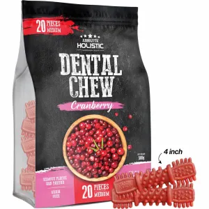 34% OFF: Absolute Holistic Cranberry Medium Grain-Free Dental Dog Chews 20pc dog toys interactive dog toy plush dog toy dog rope toy squeaky toy