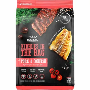 35% OFF: Absolute Holistic Kibbles In The Bag Pork & Codfish Dry Dog Food freeze dried dog treats dog freeze snacks raw dog treat dehydrated dog food meat dog snack