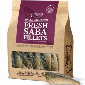 35% OFF: Absolute Bites Saba Fillet Fresh Treats For Cats & Dogs 12 pcs cat snacks catnip treats healthy cat food cat reward treats low calorie cat food