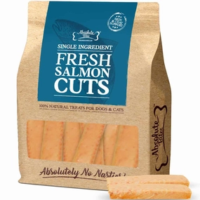 35% OFF: Absolute Bites Salmon Cut Fresh Dog & Cat Treats 12 pcs dog chew toys dog dental chews durable chew toys puppy chew toy bone chew