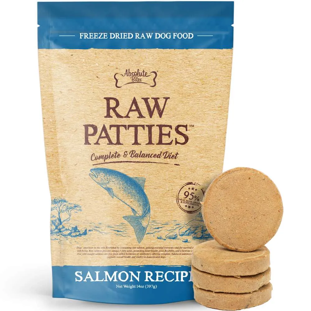 37% OFF: Absolute Bites Salmon Freeze-Dried Raw Patties Dog Food 14oz dog toys interactive dog toy plush dog toy dog rope toy squeaky toy