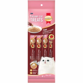 3 FOR $12: Smartheart Cranberry Tuna & Scallop Creamy Cat Treats 15gx4 dog chew toys dog dental chews durable chew toys puppy chew toy bone chew